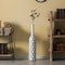 Uniquewise Decorative Contemporary Floor Vase White Carved Divot Bubble Design with Tall Neck, 33.5 Inch QI004180.L - alternate 4